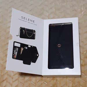 HABITU Selene Crossbody Wallet Case for IPhone 6, 7 ,8 /SE. Black. NIB.